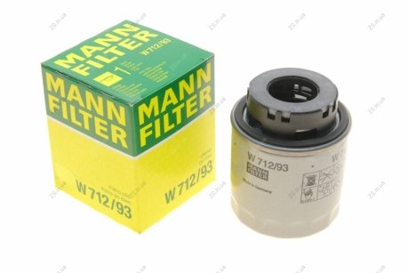 Фильтр масляный двигателя (MANN) MANN-FILTER W712/93