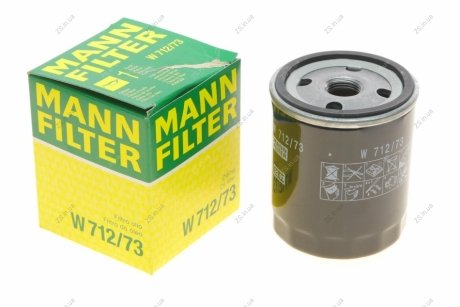 Фильтр масляный двигателя (MANN) MANN-FILTER W712/73