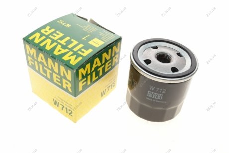 Фильтр масляный двигателя (MANN) MANN-FILTER W712