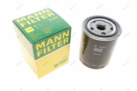 Фільтр масляний двигуна (MANN) MANN-FILTER W7041 (фото 1)