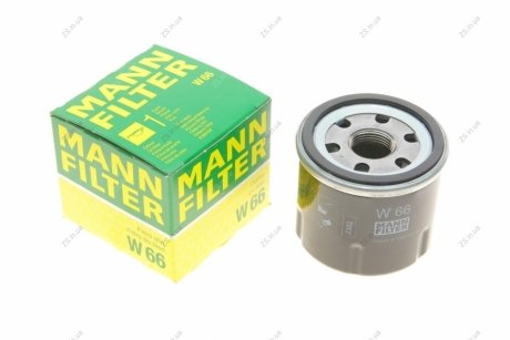 Фильтр масляный двигателя (MANN) MANN-FILTER W66