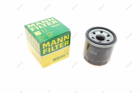 Фильтр масляный двигателя (MANN) MANN-FILTER MW64/1