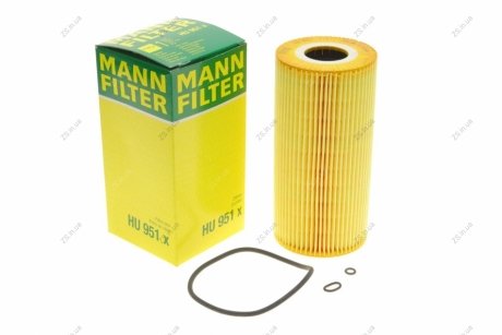 Фильтр масляный двигателя (MANN) MANN-FILTER HU951X