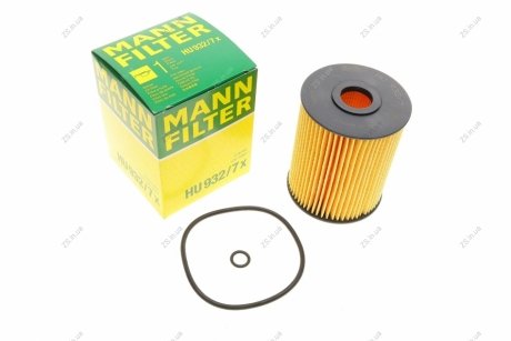 Фильтр масляный двигателя (MANN) MANN-FILTER HU932/7X