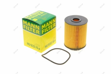 Фильтр масляный двигателя (MANN) MANN-FILTER HU932/6N