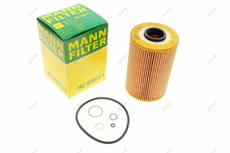 Фільтр масляний двигуна (MANN) MANN-FILTER HU930/3X