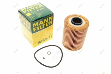 Фільтр масляний двигуна (MANN) MANN-FILTER HU926/3X