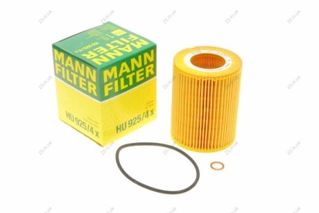 Фильтр масляный двигателя (MANN) MANN-FILTER HU925/4X (фото 1)