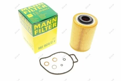 Фільтр масляний двигуна (MANN) MANN-FILTER HU924/2X