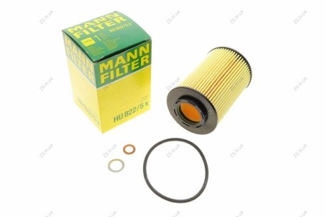 Фільтр масляний двигуна (MANN) MANN-FILTER HU822/5X