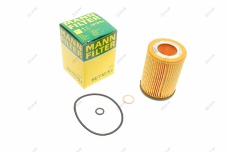 Фильтр масляный двигателя (MANN) MANN-FILTER HU715/5X