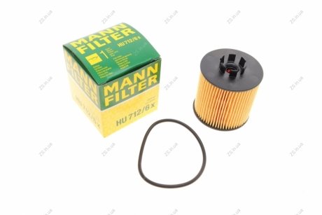 Фільтр масляний двигуна (MANN) MANN-FILTER HU712/6X