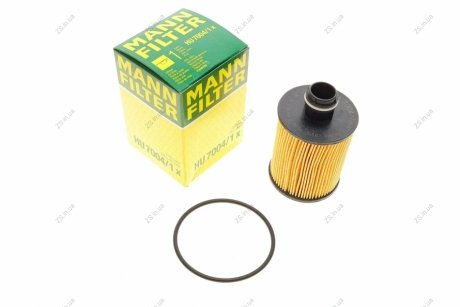 Фільтр масляний двигуна (MANN) MANN-FILTER HU7004/1X