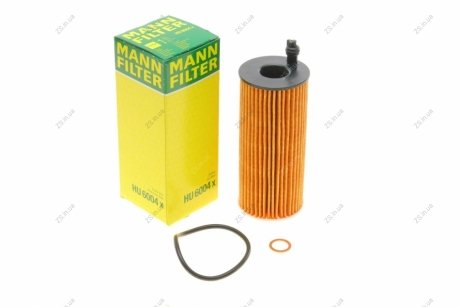 Фільтр масляний двигуна (MANN) MANN-FILTER HU6004X