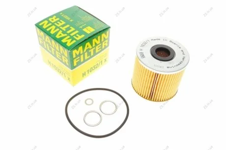 Фільтр масляний двигуна (MANN) MANN-FILTER H1032/1X