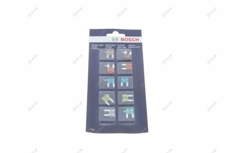 Комплект предохранителей Евро МИНИ. (к-т. 10шт) Bosch 1987529038