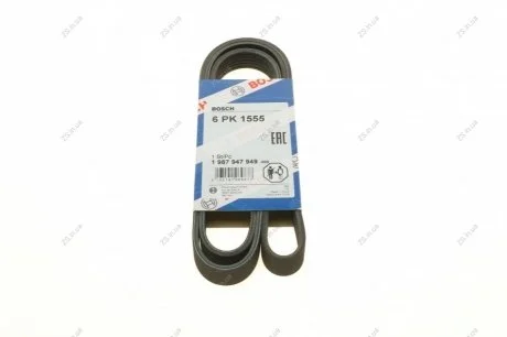 Ремінь поліклін. 6PK1555 Bosch 1 987 947 949
