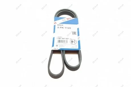 Ремень поликлин. 5PK1125 Bosch 1 987 947 927