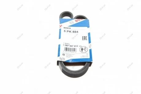 Ремінь п-клиновий 5pk884 Bosch 1 987 947 912