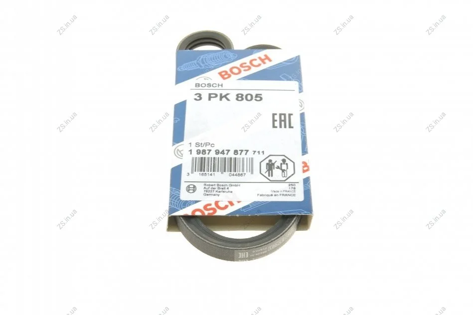 Ремінь п-клинової 3Рk805 (пр-во) Bosch 1 987 947 877 (фото 1)