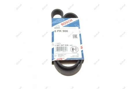 Ремінь поліклін. 6PK900 Bosch 1 987 947 936
