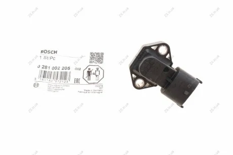 Датчик давления наддува Bosch 0281002205