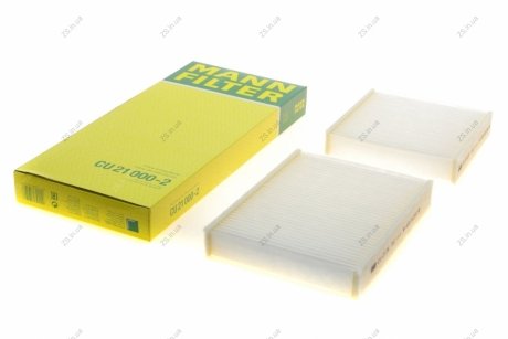 Фильтр салона (2шт.) (MANN) MANN-FILTER CU21000-2