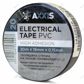 Ізолента чорна 19mm*20 <> AXXIS PV100B