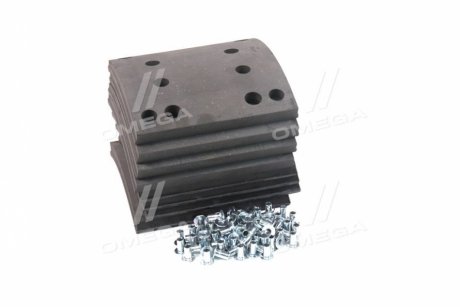 Накладка тормозная (компл. на ось) с заклепками 410x183 1-й рем.. MAN F2000, F90, TGA, MB ACTROS (RI Rider RD 19495Rem1