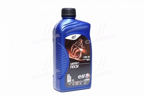 Масло моторное. MOTO 4 TECH 10W-50 (Канистра 1л) Elf 213949