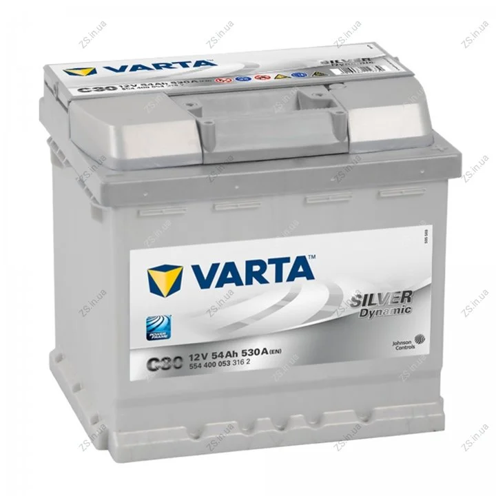 Аккумулятор 54Ah-12v VARTA SD(C30) (207x175x190),R,EN530 !КАТ. -20% Varta 554 400 053 (фото 1)