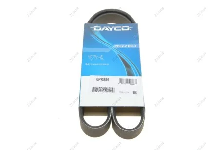 Ремінь поліклин. DAYCO 6PK986