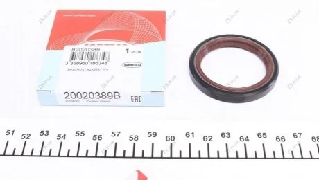 Сальник FRONT BMW / MITSUBISHI / OPEL M20/X12XE/Z12XEP/Z22SE BASLRDX7 42X55X7 FPM / ACM (вір-во Cort Corteco 20020389B