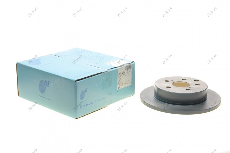 Диск тормозной задний Lexus, Toyota (выр-во) Blue Print ADT343207 (фото 1)