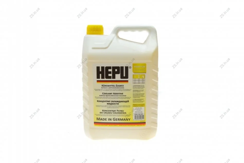 Антифриз G11 YELLOW концентрат (Каністра 5л) HEPU P999-YLW-005 (фото 1)