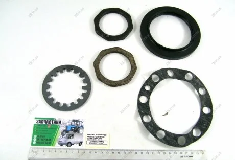 Р/у ступицы ГАЗ 3307,53 задн. КРЕПЕЖ (2 гайки+ шайба, сальник, прокл., (выр-во Украина)) Ukraine 51-3104038-В2РК / 3307