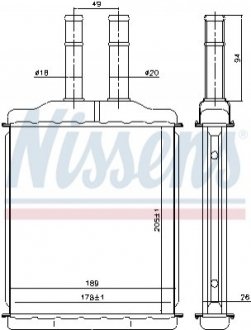 Радіатор Nissens 76505