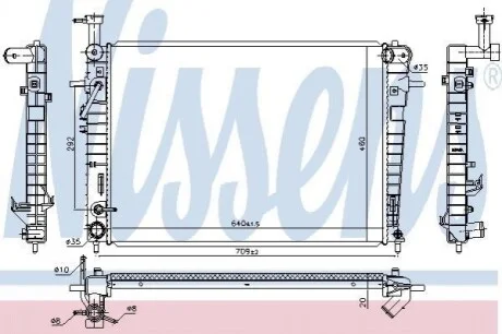Радіатор Nissens 675005