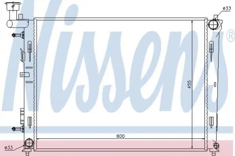 Радіатор Nissens 67076