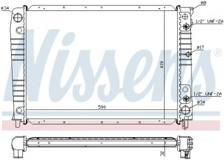 Радіатор Nissens 65537A