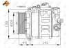 Компресор кондиціонера MERCEDES C320 (W203) 05- NRF 32216 (фото 5)