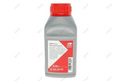 Гальмівна рідина FEBI DOT4 Plus (Каністра 0,25л))) FEBI BILSTEIN 26748