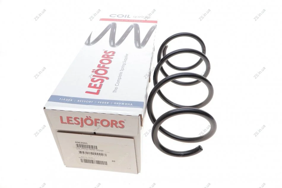 Пружина підв. передн. NISSAN (вир-во Lesjofors) LESJOFORS 4062041 (фото 1)