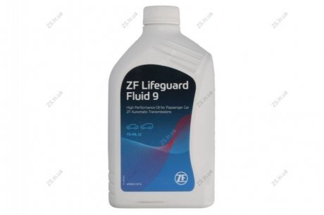 Масло трансмиссионное LIFEGUARDFLUID 9 - 1л ZF AA01.500.001 (фото 1)