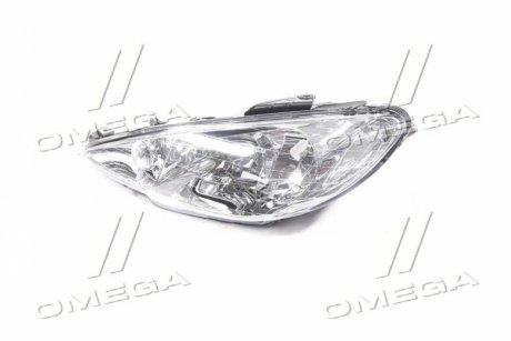 Фара левая. PEUGEOT 206 (выр-во) TYC 20-6156-05-2B