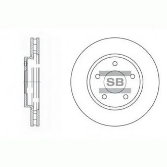 Диск гальмівний MITSUBISHI LANCER Saloon(CYZA)-1.5,1.6,1.8,2.0 SANGSIN SD4315