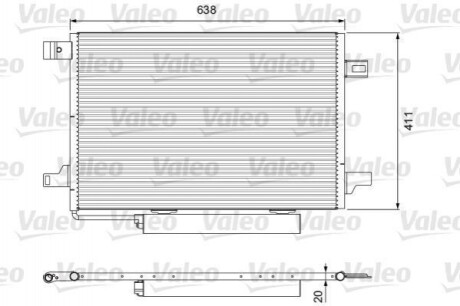 Конденсер кондиционера Valeo 814249