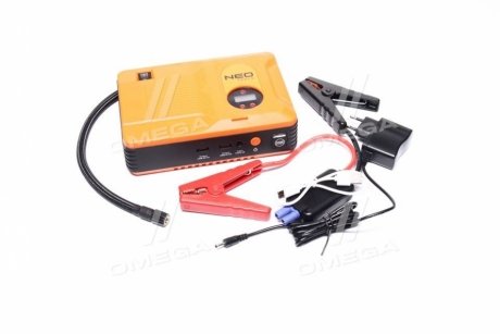 Пусковий пристрій Jumpstarter, Power Bank 14Ah, LED ліхтар, компресор 3.5BAR NEO 11-997