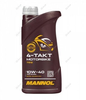 Масло MOTO 4-Т Takt Plus 10w-40 1л MANNOL 7812-1 (фото 1)
