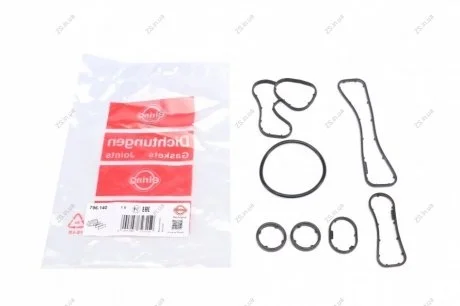 Комплект прокладок радиатора масляного OPEL/RENAULT 2,0dCi/2,3dCi M9R/M9T 06- (выр-во) Elring 796.140
